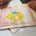 Aquarell mit Maskiertechnik