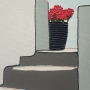 Treppe Kreta, Acryl mit 3D-Stiften